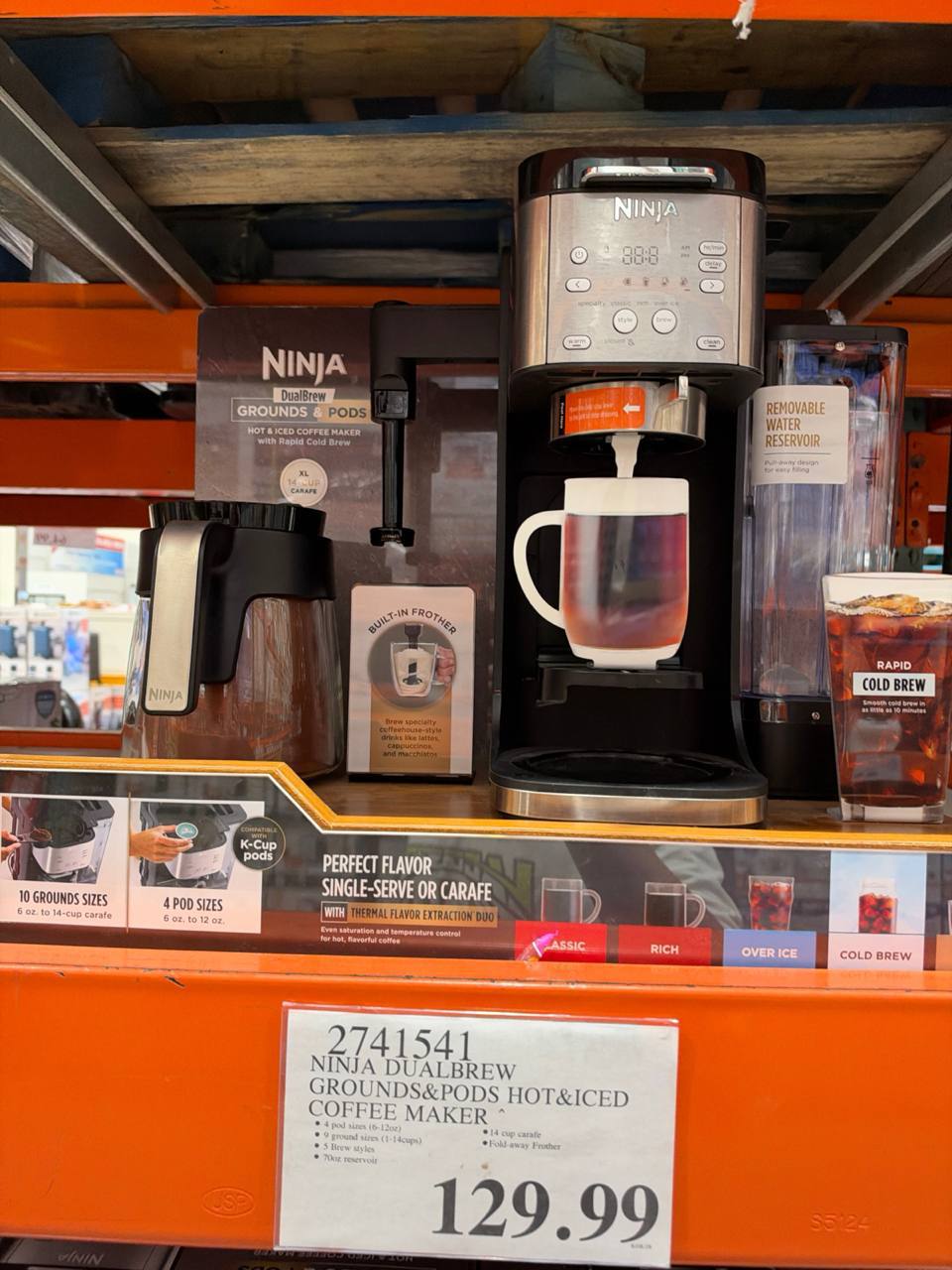 Costco- Ninja DualBrew Grounds & Pods Hot & Iced Coffee Maker