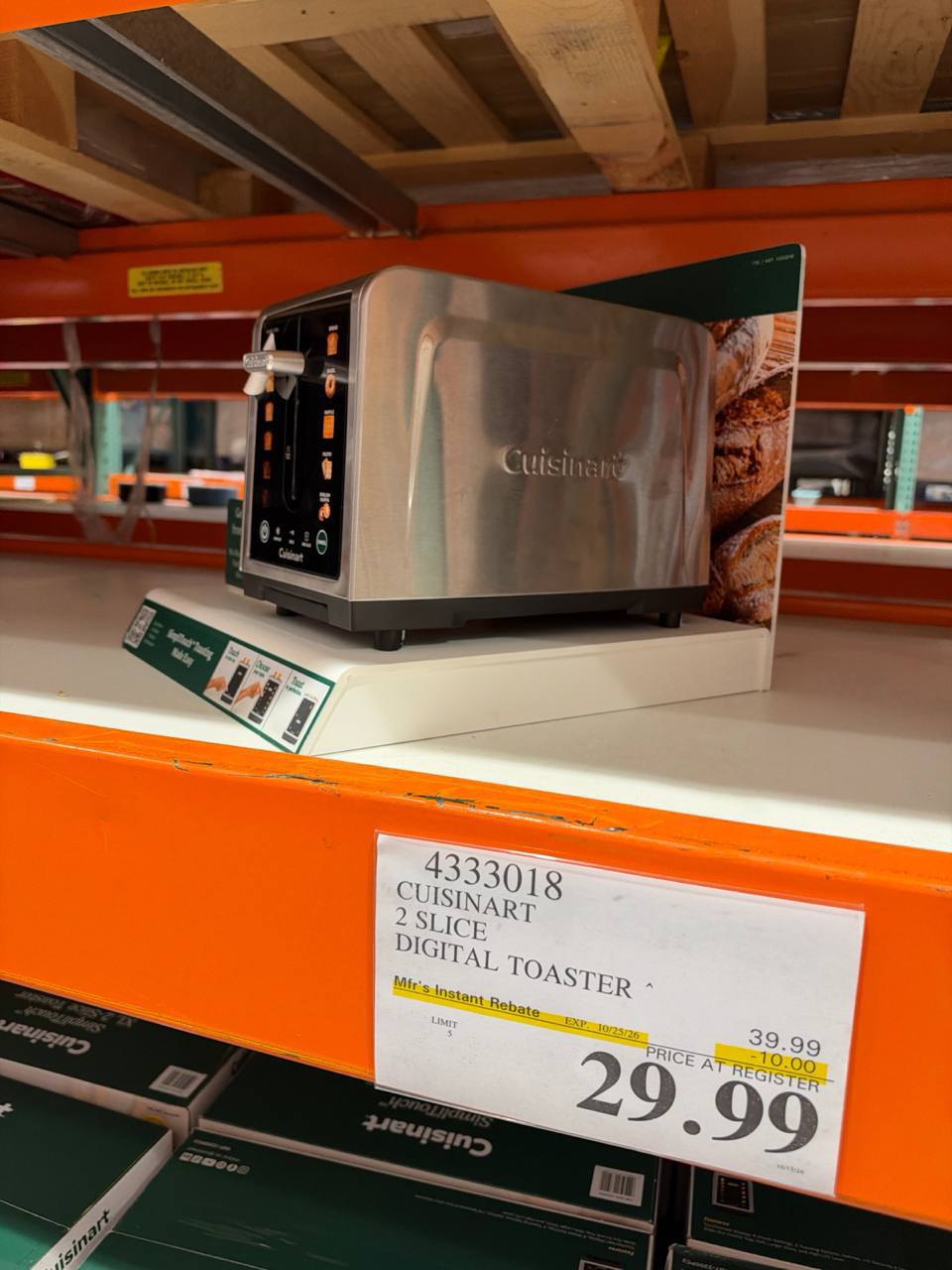 Costco- Torradeira de 2 Fatias com Tela Touch Colorida Cuisinart SimpliTouch XL