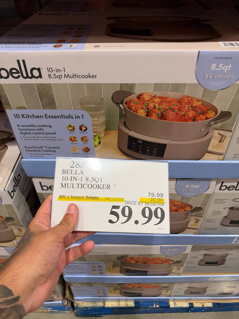 Costco- Bella 10-in-1 8.5qt Multicooker