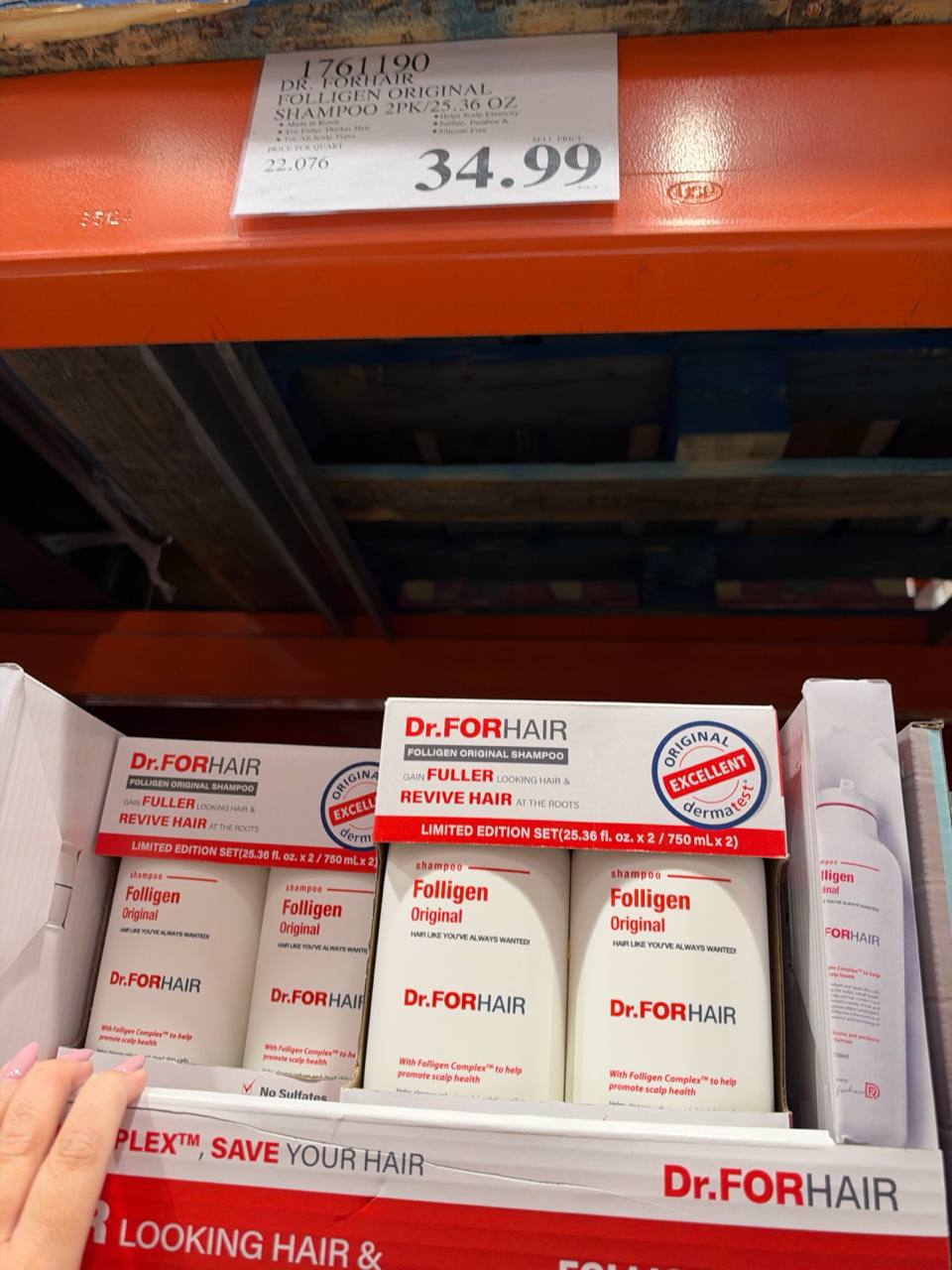 Costco-  Dr.FORHAIR Folligen Original Shampoo