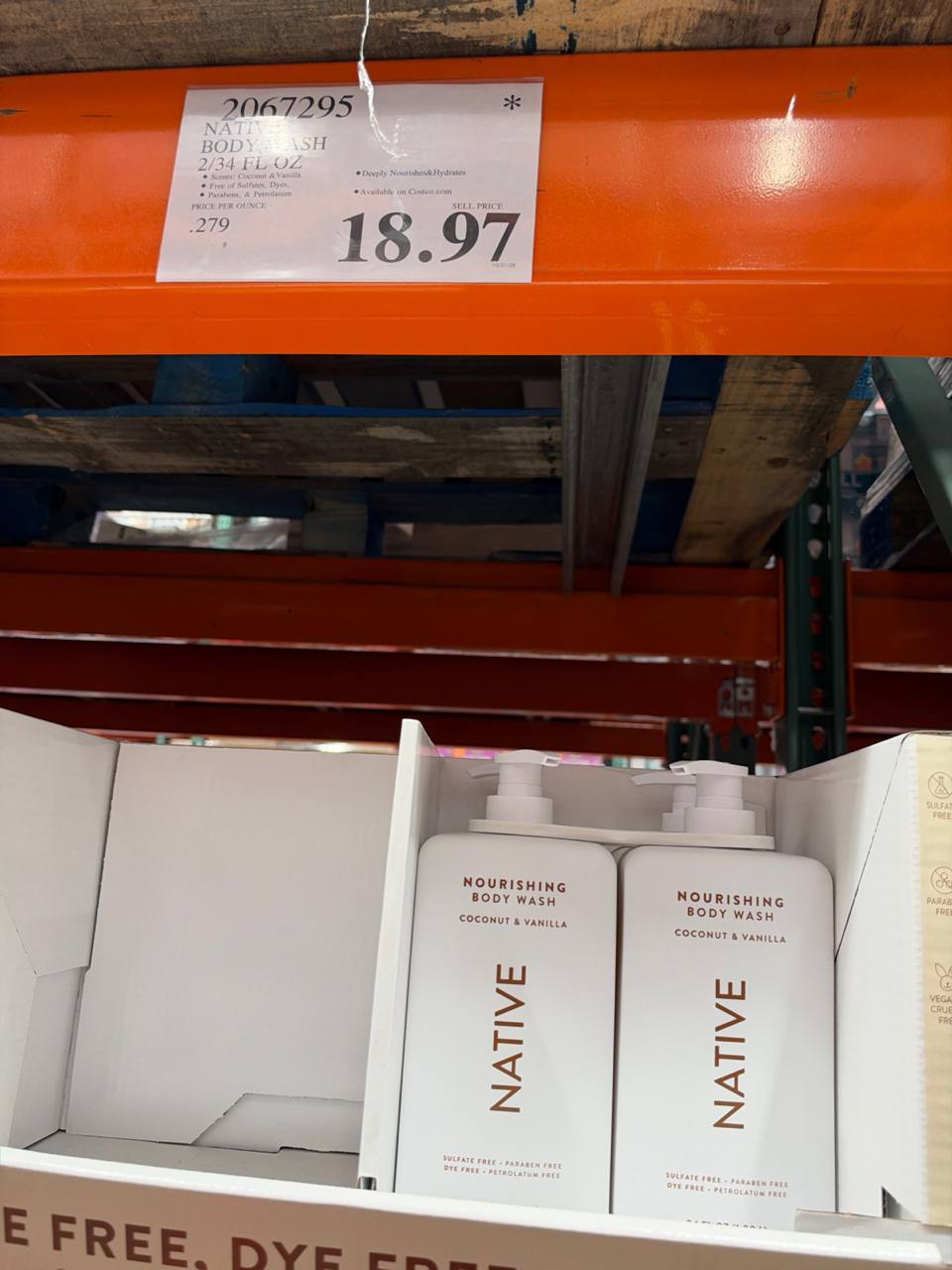 Costco- Native Nourishing Body Wash