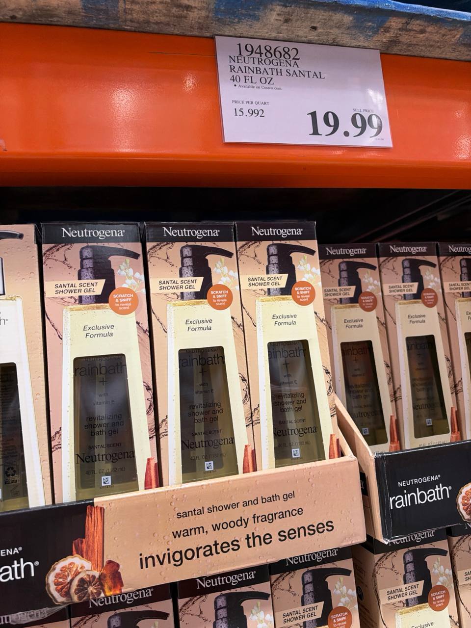 Costco- Neutrogena Rainbath Santal Scent Shower Gel