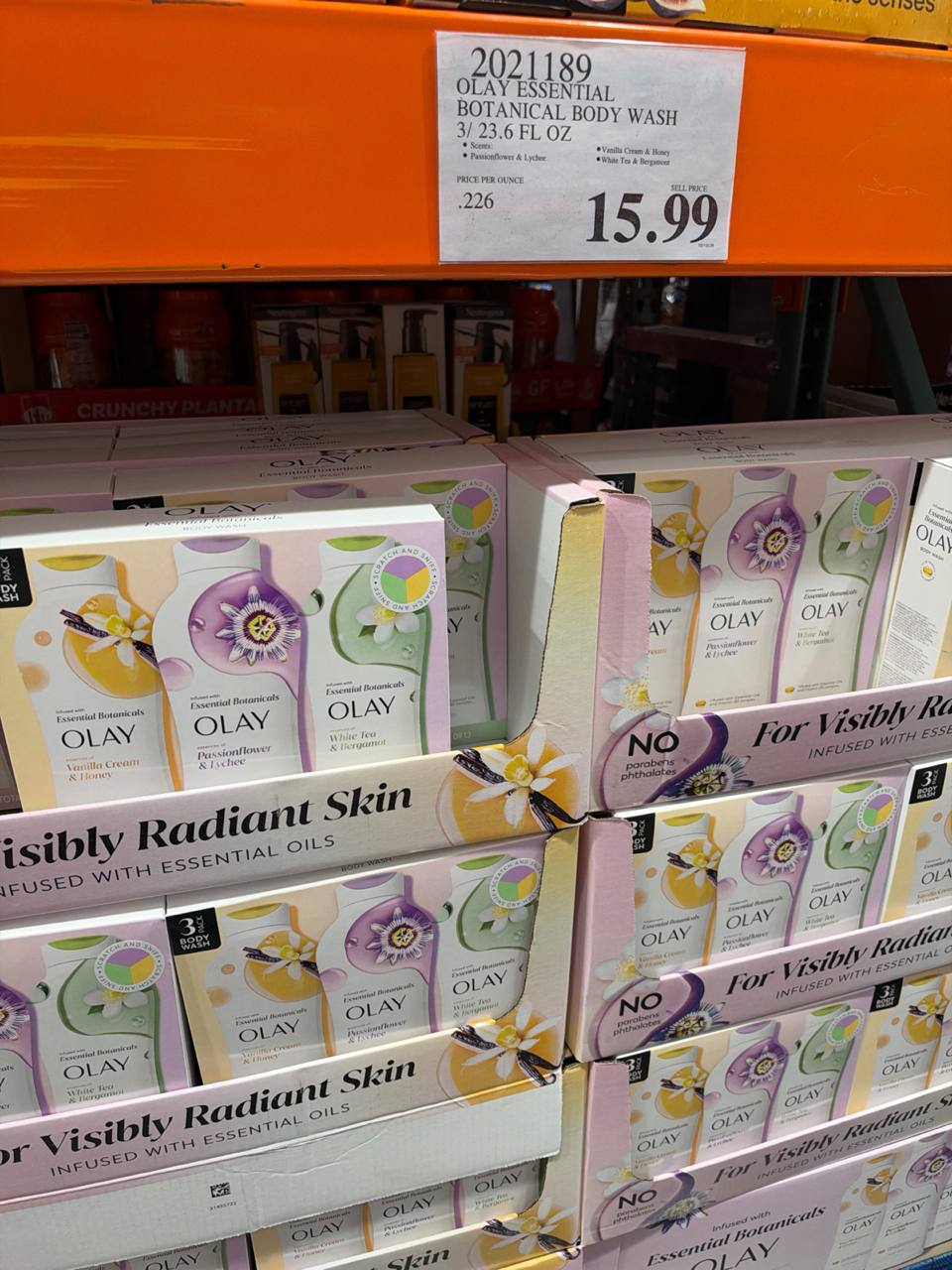 Costco- Olay Essential Botanical Body Wash 3-pack