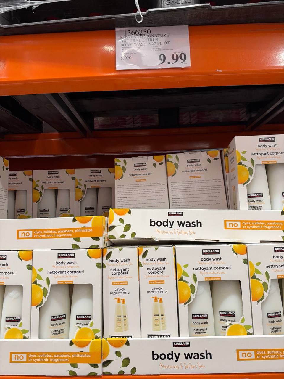 Costco-  Kirkland Signature Natural Citrus Body Wash