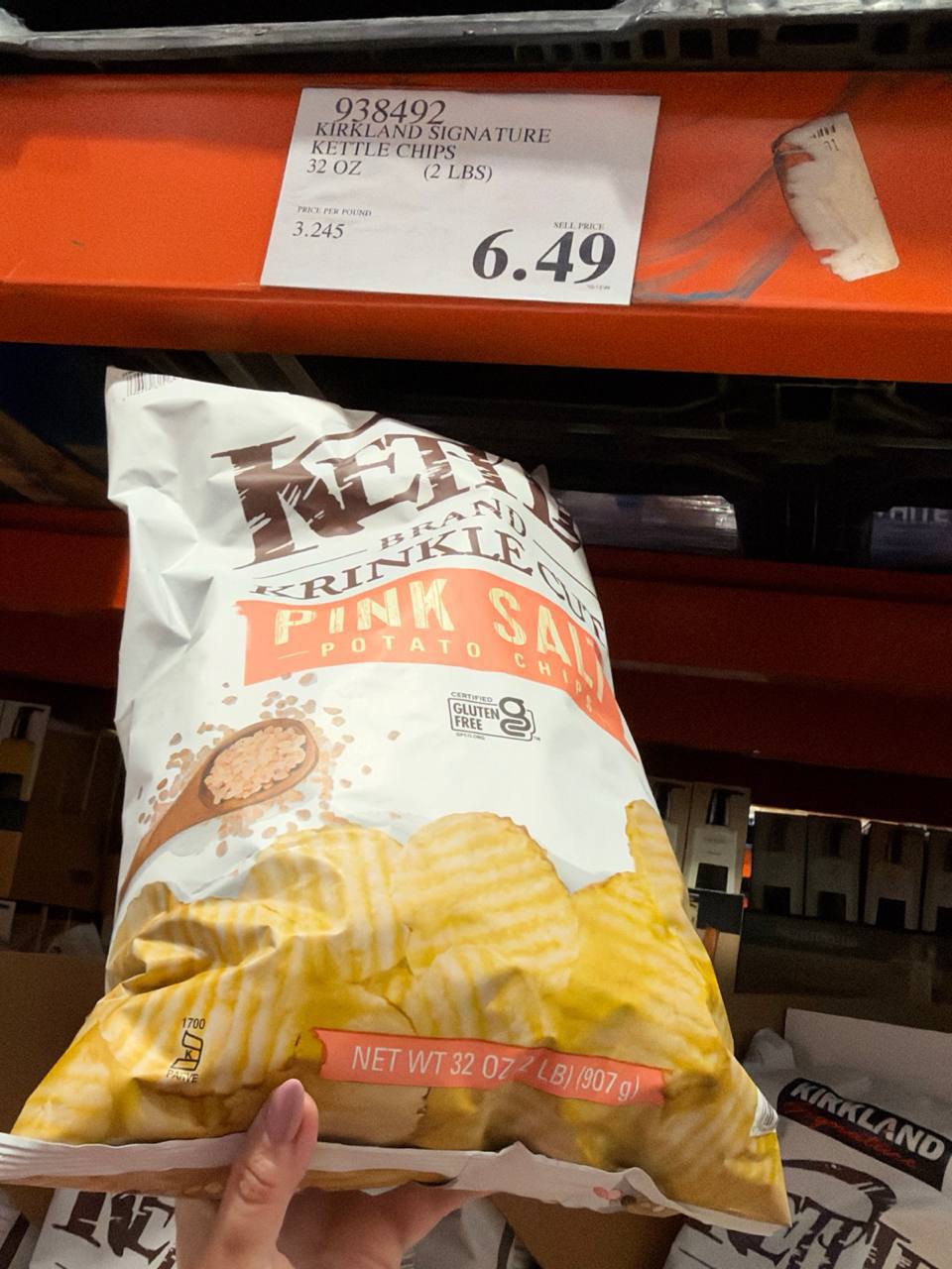 Costco- Kirkland Signature Krinkle Cut Kettle Chips