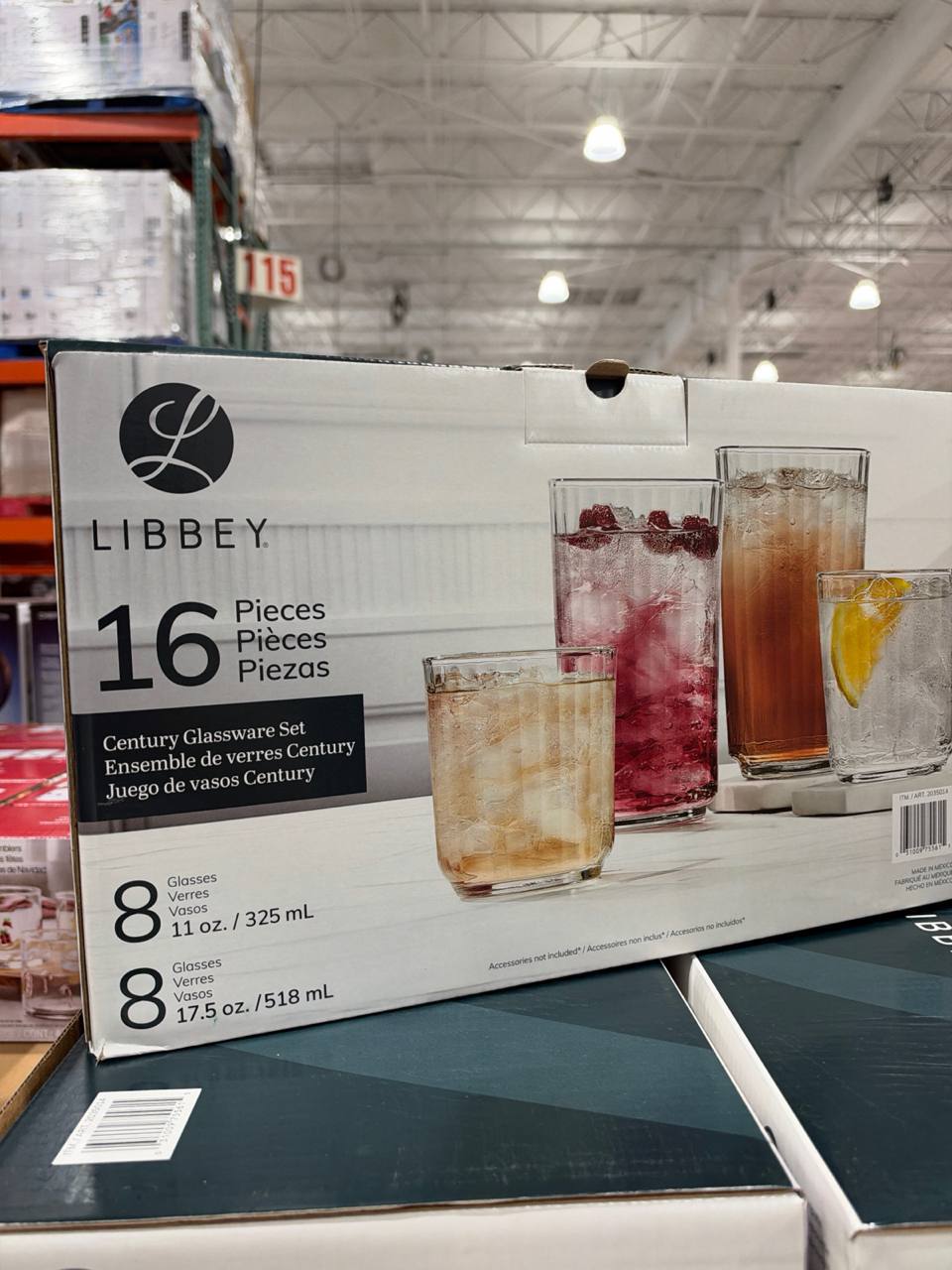 Costco- Libbey Century Glassware Set