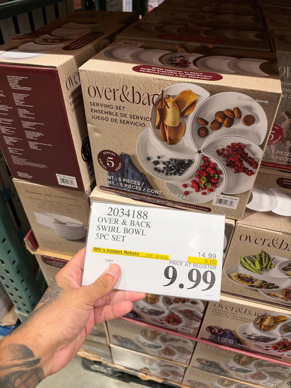 Costco- Over & Back Swirl Bowl 5PC Set