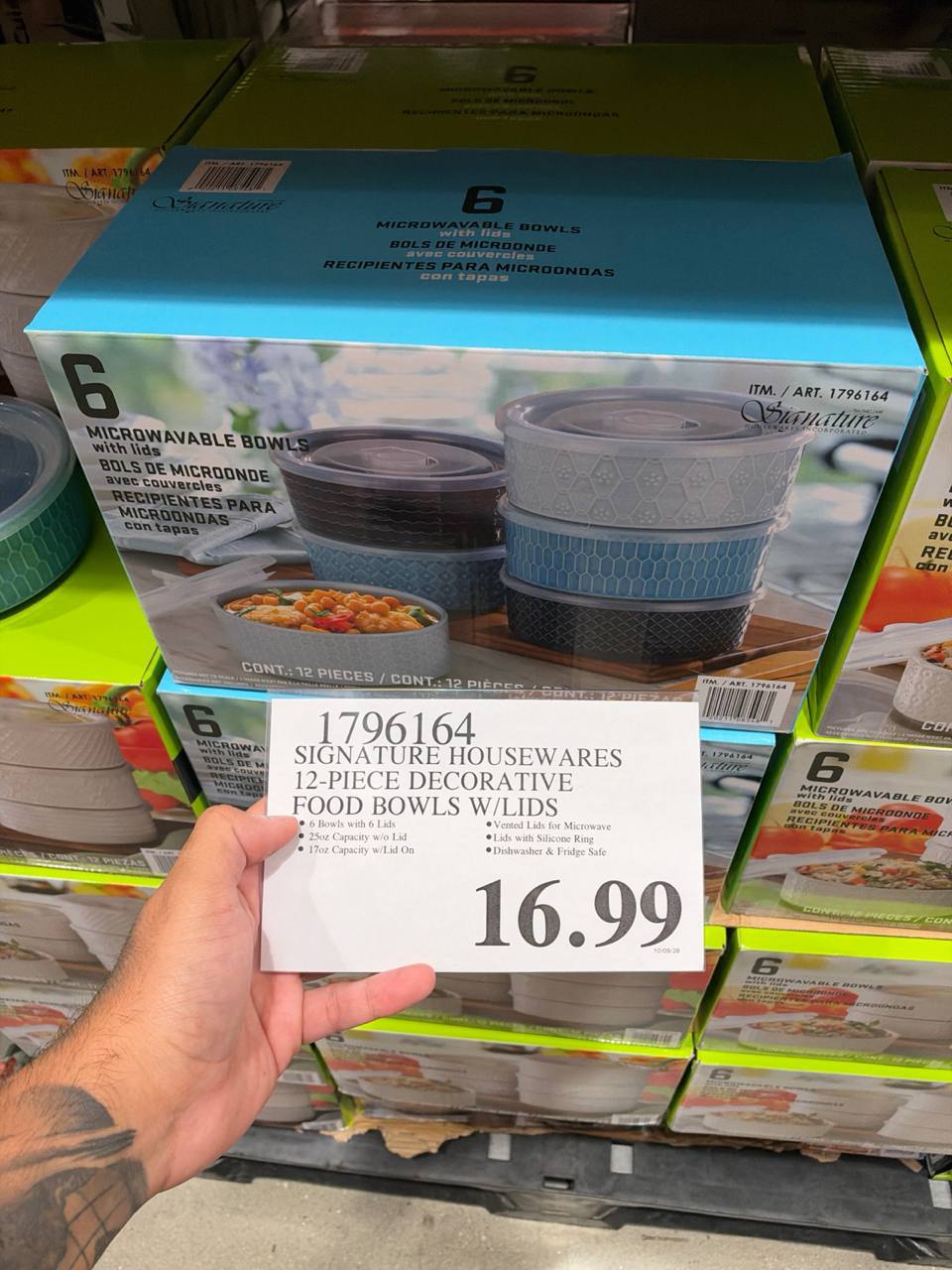 Costco- Signature Housewares 12-Piece Decorative Food Bowls