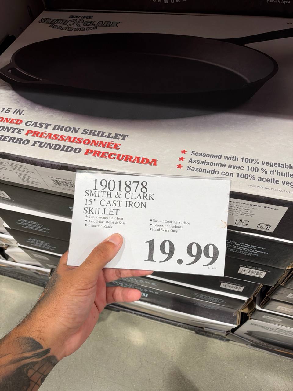 Costco- Smith & Clark 15” Cast Iron Skillet