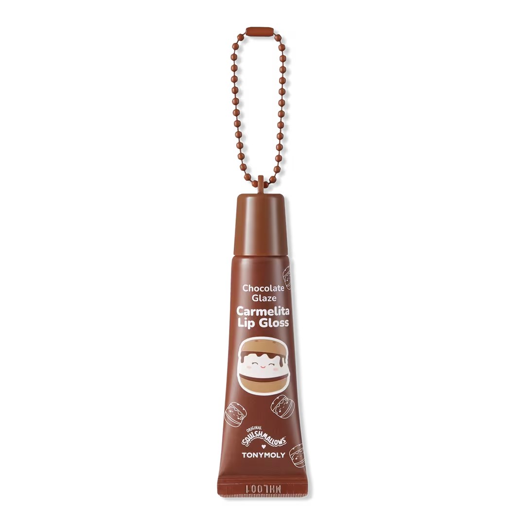 Ulta Beauty - TONYMOLY Squishmallows Key Chain High Shine Lip Gloss: Color Carmelitta Chocolate Glaze