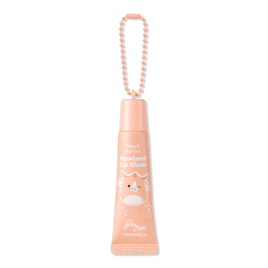 Ulta Beauty - TONYMOLY Squishmallows Key Chain High Shine Lip Gloss: Color Howland Peach Parfait