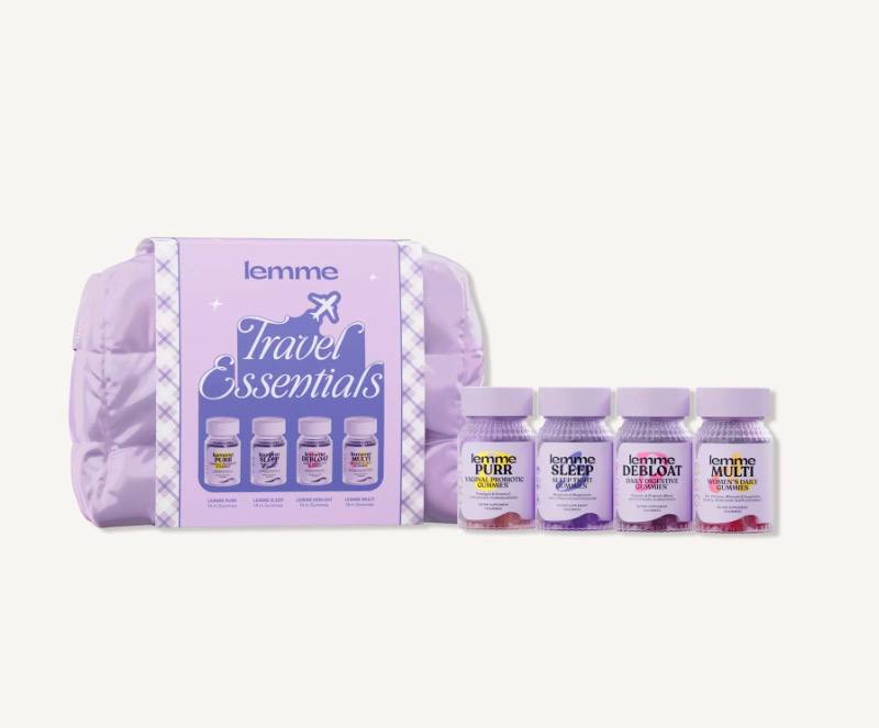 Ulta- Lemme Travel Essentials Kit: Purr, Sleep, Debloat, and Multi Gummies