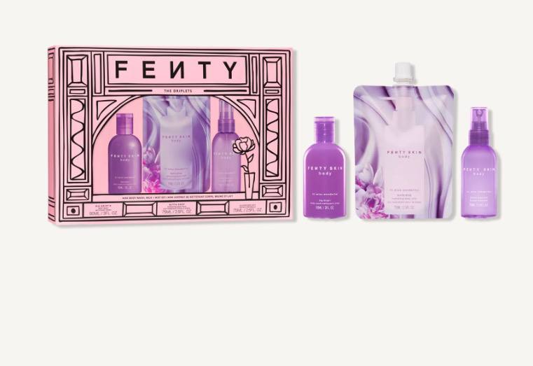 Ulta- FENTY SKIN body The Driplets Mini Body Wash, Milk + Mist Set​