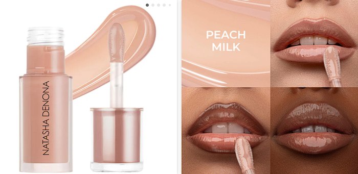 Sephora - NATASHA DENONA HY-GLOSS Milky Tinted Lip Gloss Balm: Color Peach Milk