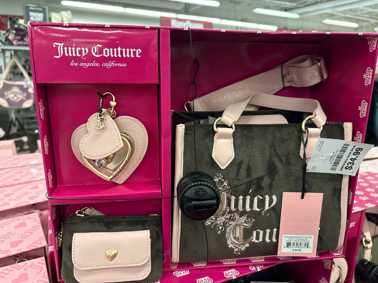 kit crossbody com 2 alças, mini bolsa e chaveiro