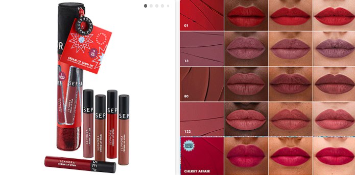 Sephora - SEPHORA COLLECTION Cream Lip Stain 10HR Liquid Lipstick 5pc Set