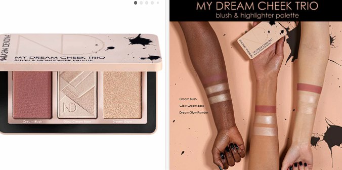 Sephora - NATASHA DENONA My Dream Cheek Trio - Cream Blush, Glow Cream Base and Glow Powder Highlighter