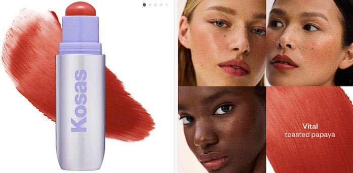 Sephora - Kosas Impressionist Multistick Cream Blush Stick + Lip Color: Color Vital