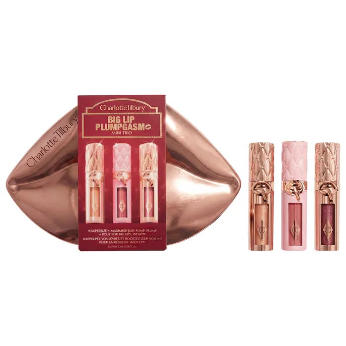 Sephora - Charlotte Tilbury Mini Big Lip Plumpgasm Plumping Lip Gloss Trio Makeup Gift Set