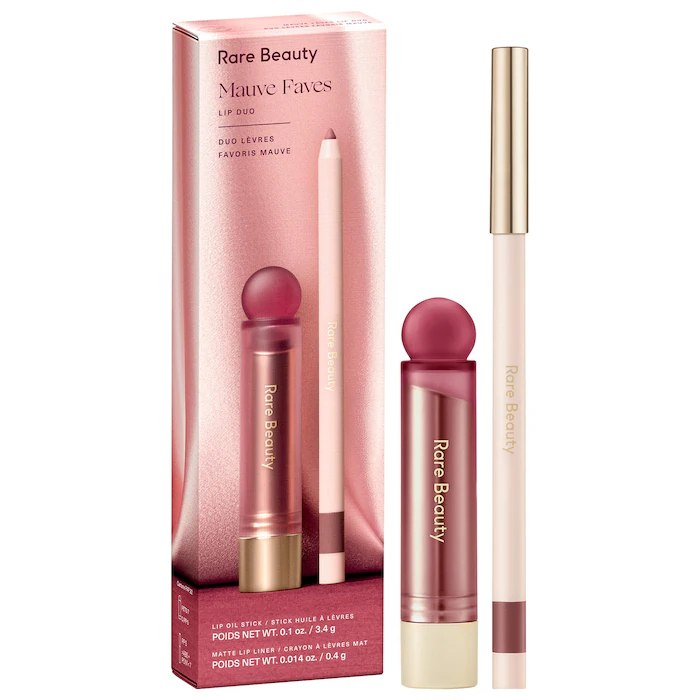 Sephora - Rare Beauty by Selena Gomez Mauve Faves Lip Duo Makeup Gift Set