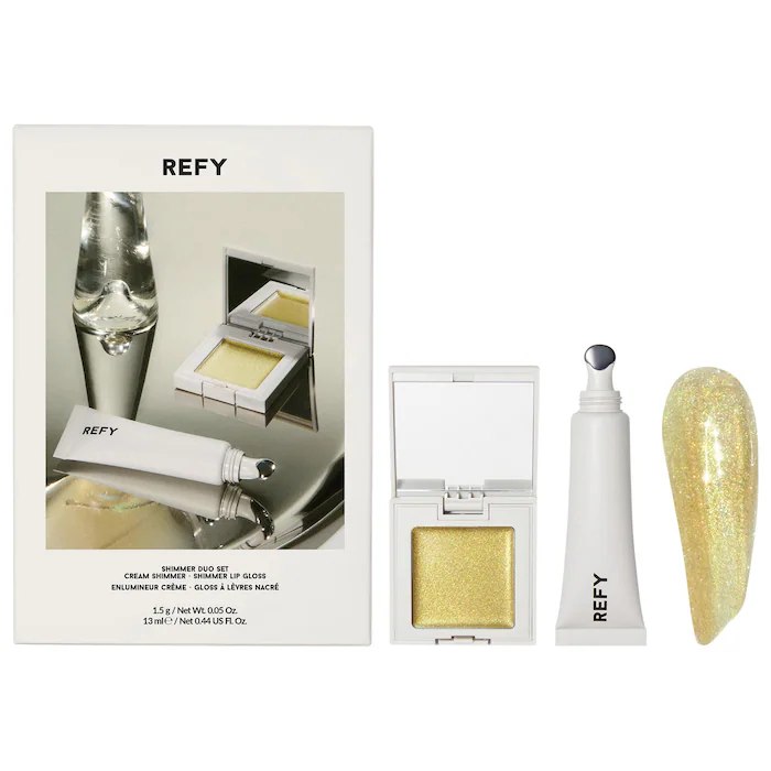 Sephora - REFY Shimmer Lip Gloss & Cream Highlighter Duo Gift Set