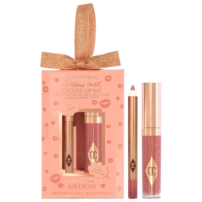 Sephora - Charlotte Tilbury Mini Pillow Talk Glossy Lip Duos: color Medium
