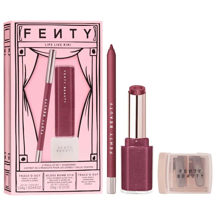 Sephora - Fenty Beauty by Rihanna Lipz Like Riri 2-Piece Lip + Sharpener Makeup Gift Set