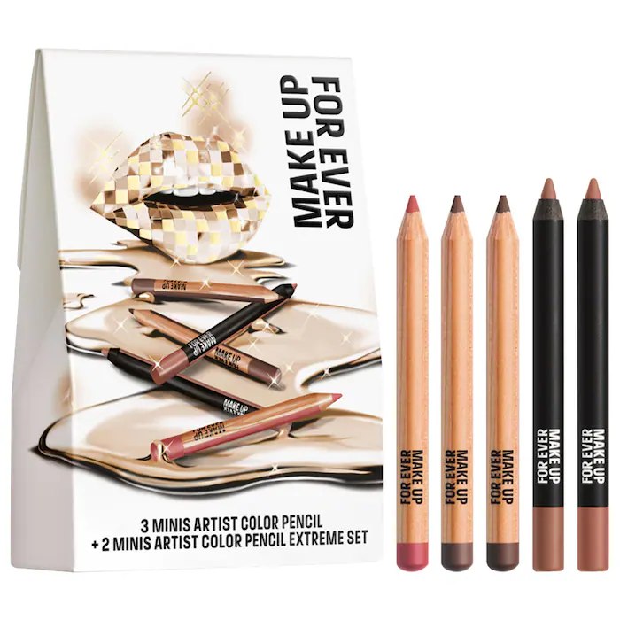 Sephora - MAKE UP FOR EVER Mini Artist Color Pencil Original & Extreme Long-lasting Lip Liner Set