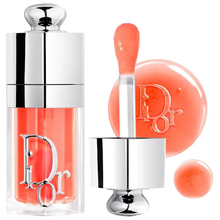 Sephora -DIOR Lip Glow Oil Hydrating High-Shine Gloss- Color 041 Peachy
