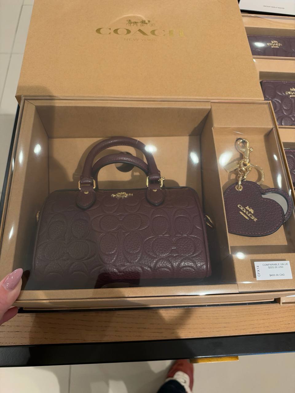 Coach - Set Bolsa e Charm
