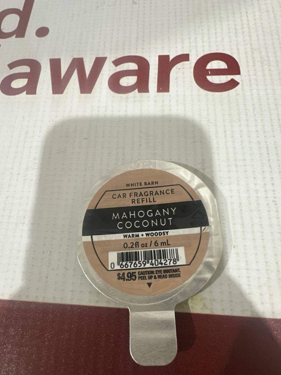 BBW Car fragrance (E2)