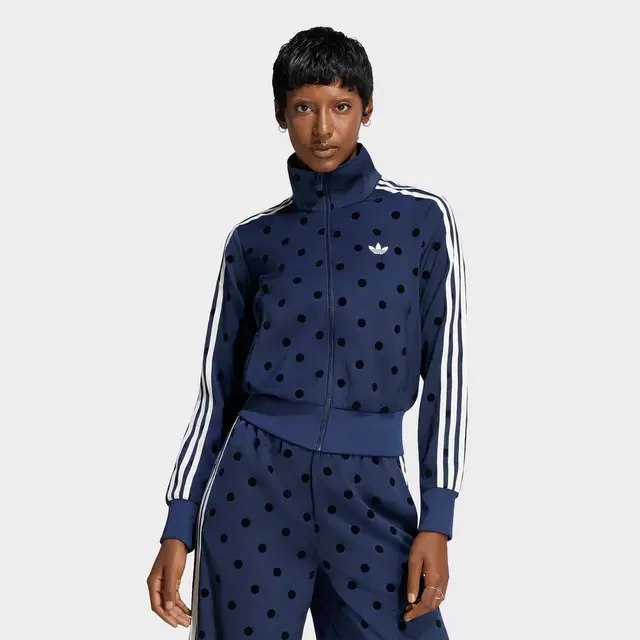 Adidas Jds - Women's adidas Originals Firebird Polka Dot Satin Track Jacket