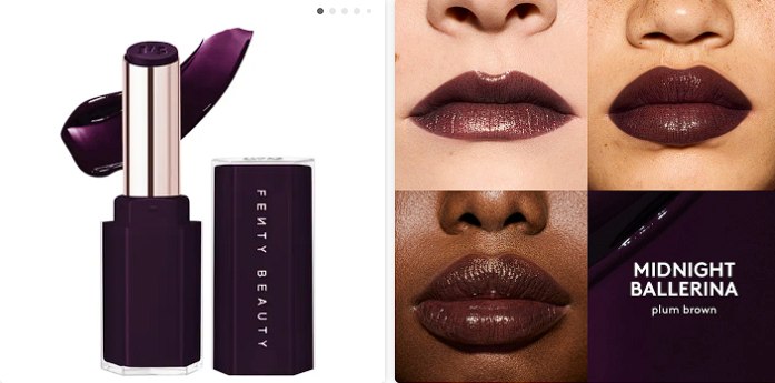 Sephora - Fenty Beauty by Rihanna Gloss Bomb Stix High-Shine Gloss Stick: Color Midnight Ballerina