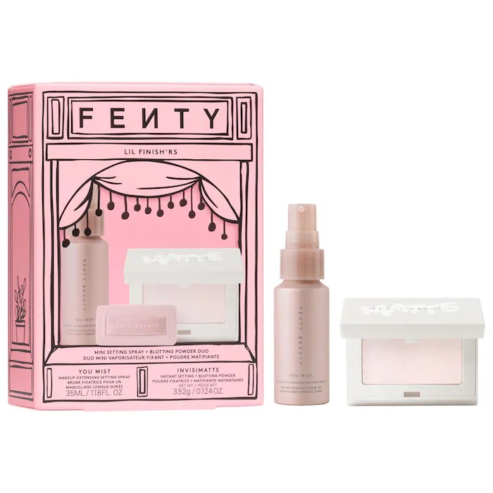 Sephora - Fenty Beauty by Rihanna Lil Finish'rs Mini Setting Spray + Blotting Powder Duo Makeup Gift Set