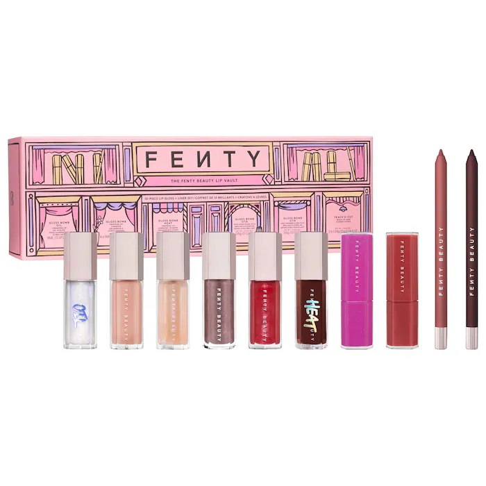 Sephora - Fenty Beauty by Rihanna The Fenty Beauty Lip Vault 10-Piece Lip Gloss + Liner Makeup Gift Set